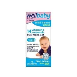 Vitabiotics Wellkid Baby and Infant Vitamins (150ml) - 190283391510