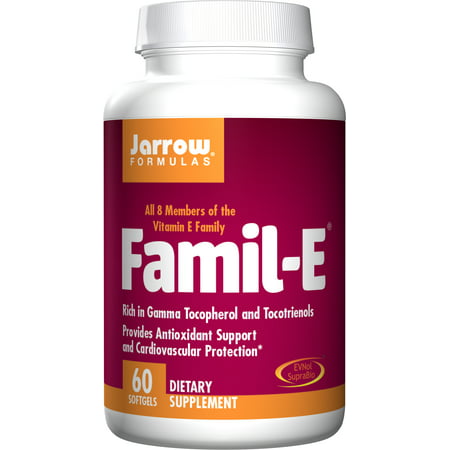 Jarrow Formulas Famil-E Provides Antioxidant Support and Cardiovascular Protection* 60 Softgels - 790011120285