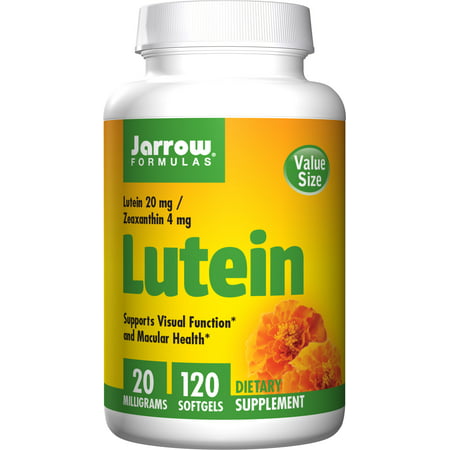 Jarrow Formulas Lutein Supports Vision and Macular Health 20 mg 120 Softgels - 790011120353