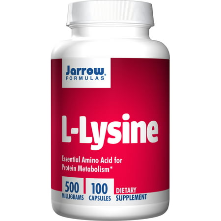 Jarrow Formulas L-Lysine Essential Amino Acid for Protein Metabolism 500 Mg 100 Caps - 790011150046