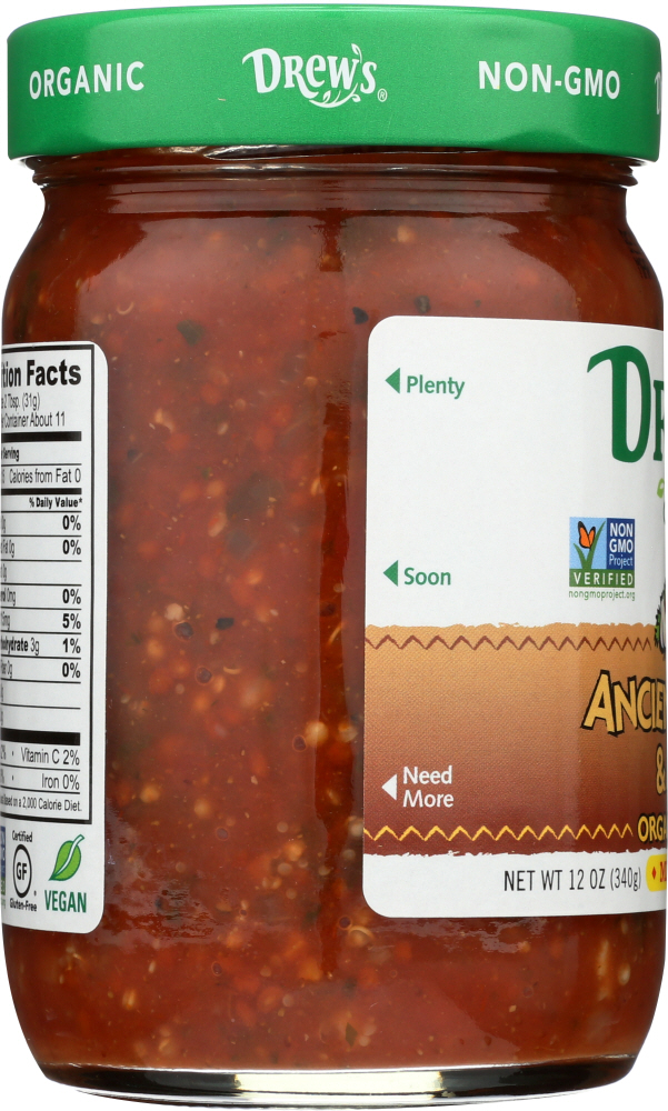 DREWS: Ancient Grains and Kale Salsa Organic, 12 oz - 0790874001080