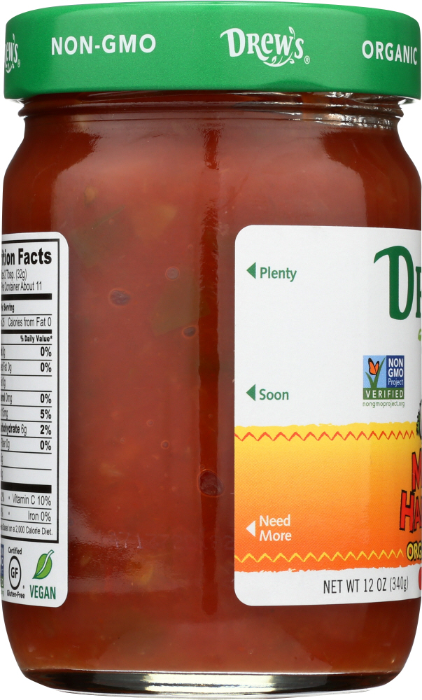 DREWS: Mango Habanero Hot Salsa Organic, 12 oz - 0790874001196