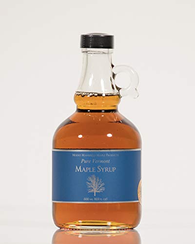 Mansfield Maple Pure Vermont Maple Syrup Golden Delicate (Vermont Fancy), 500ml Glass Bottle - 791154019542