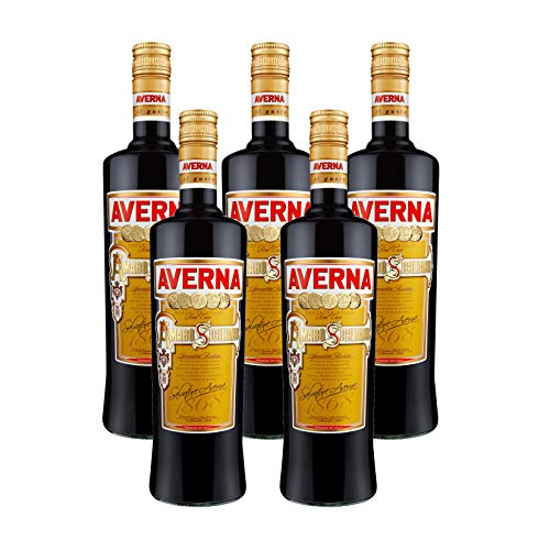 Averna Sicilia 70 cl - Traditional Sicilian Aperitif Drink (Pack n° 5 Bottles of 24 fl.oz) - 792625458259