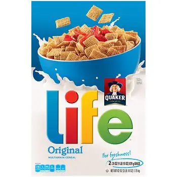Quaker Life Cereal, 2 pk./31 oz. AS - 793066087572