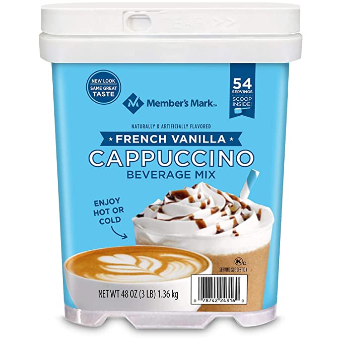  Member's Mark French Vanilla Cappuccino Beverage Mix (48 oz.) AS  - 793066091715