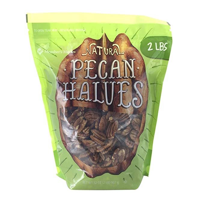  Natural Pecan Havles - 2 lbs. - Approximately 8 cups  - 793066098448