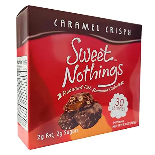 ChocoRite - Sweet Nothings - Caramel Crispy - 14/Box - Low Calorie - Low Fat - 793150499427
