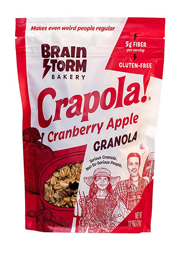 Granola Cereal by Crapola - Natural Granola with fruit and protein for a Healthy Breakfast - 793573484833