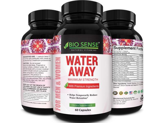 Natural Diuretic Water Away Pills Vitamin B6 Potassium & Dandelion Root Extract Water Retention Anti-Bloating and Swelling Capsules Weight Loss for Women & Men with Antioxidant Green Tea by Bio Sense (B06XXLSXCT) - 793579822738