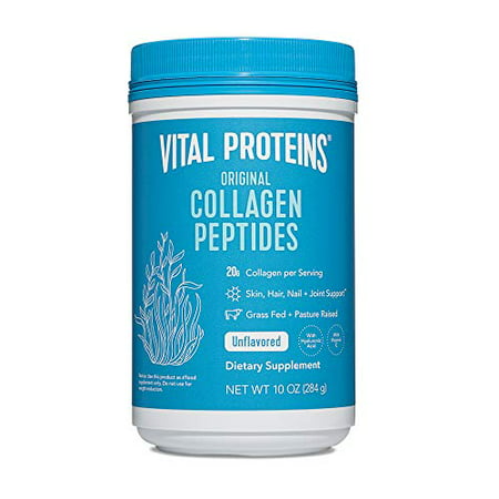 Vital Proteins Collagen Peptides Powder Supplement (Type I, III) for Skin Hair Nail Joint - Hydrolyzed Collagen - Non-GMO - Dairy and Gluten Free - 20g per Serving - Unflavored 10 oz Canister - 794168526839