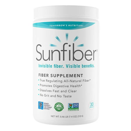 Tomorrow s Nutrition SunFiber Soluble Prebiotic Fiber Support for Digestive Wellness with Guar Gum Vegan 30 Servings (7.4 oz) - 794168563827