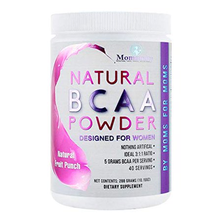 BCAA Powder Preworkout for Women - BCAA Amino Sweetened Naturally with Stevia, Erythritol, & Monk Fruit - 40 Servings (Fruit Punch) - 794168564510