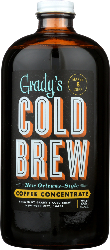 GRADYS COLD BREW: Coffee Cold Brew Concentrate, 32 oz - 0794504695519