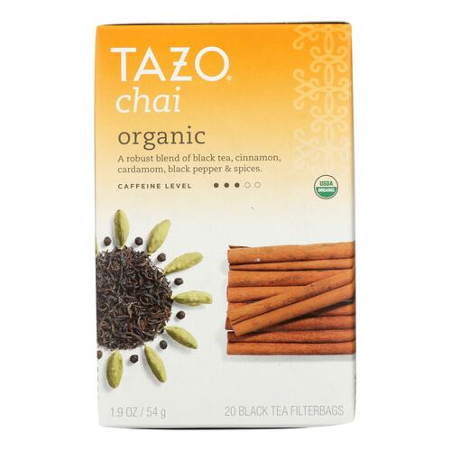 Tazo Tea Organic Tea - Spiced Black Chai - Case Of 6 - 20 Bag - 0794522210121