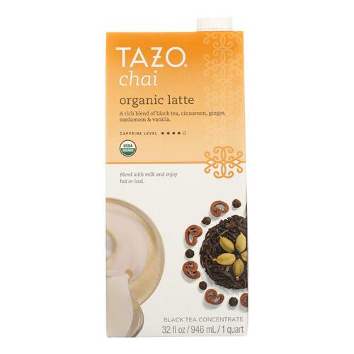 TAZO: Organic Chai Latte Black Tea Concentrate, 32 oz - 0794522704002
