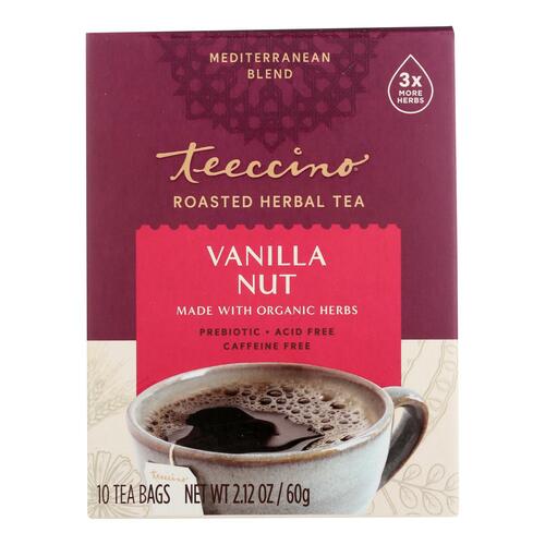 Teeccino Organic Tee Bags - Vanilla - 10 Bags - 795239400102