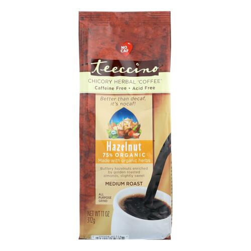 Teeccino Mediterranean Herbal Coffee Hazelnut - 11 Oz - Case Of 6 - 795239800605