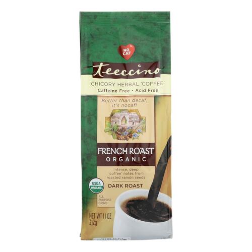 Teeccino Herbal Coffee French Roast Maya Dark Roast - 11 Oz - Case Of 6 - apple