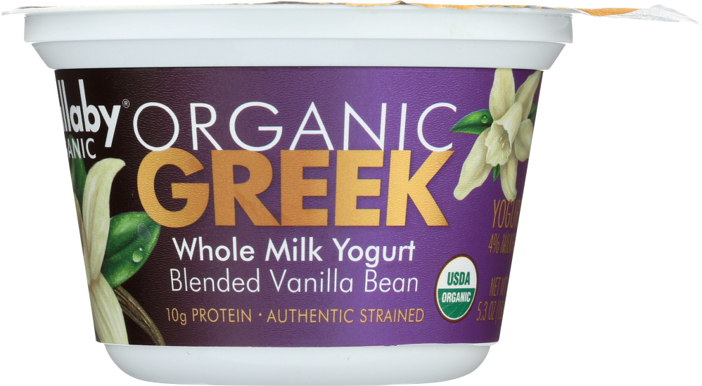 Organic Vanilla Bean Aussie Greek Whole Milk Yogurt, Vanilla Bean - kid