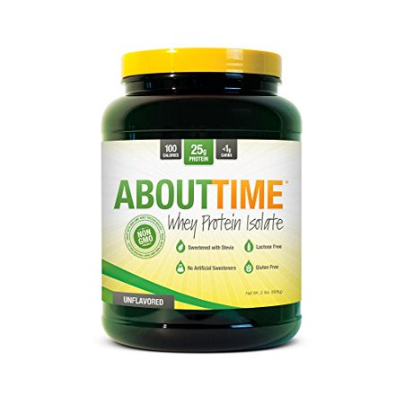 SDC Nutrition About Time Whey Protein Isolate, Unflavored, 2 Pound - 796433851240