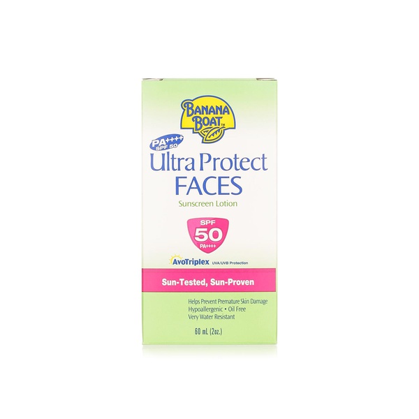 Banana Boat Ultra Protect Faces sunscreen lotion SPF50 60ml - Waitrose UAE & Partners - 79656651515