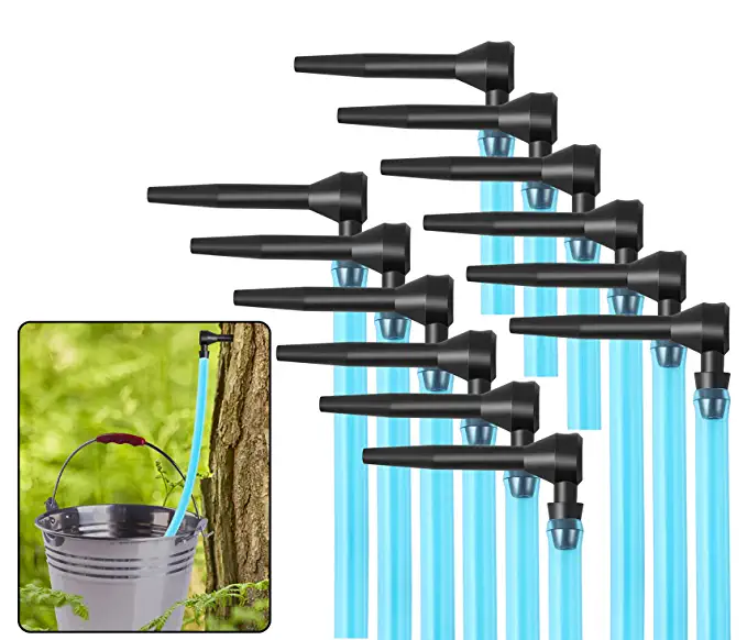  12 Set Maple Syrup Tapping Kit, 12 Tree Taps and 12 Food Grade Collection Tubes for Maple Birch Syrup Supplies Collection Maple Syrup Tree Tapping Kit  - 796589369101
