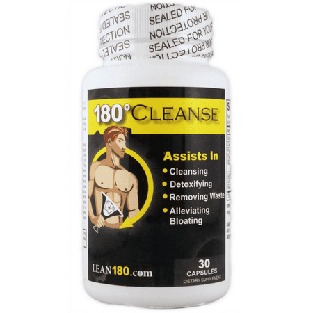 Lean 180 | All Natural Weight Loss and Cleanse Supplement Detox Your Body Reduce Belly Bloating Feel Better Slim Down Strong Effective 15 Day Formula (30 capsules) - 180 Cleanse - 796762573974