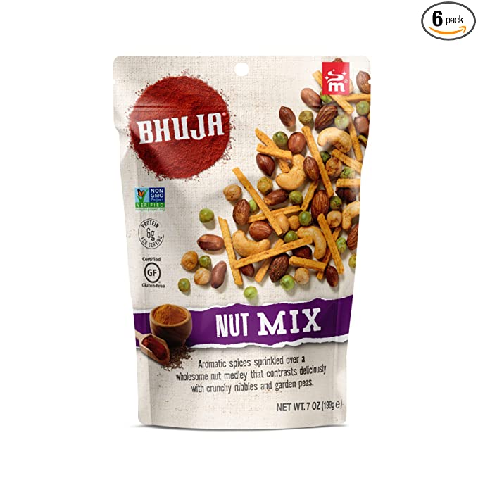  Bhuja Nut Mix, 7-ounce Bags (Pack of 6)  - 707003950898