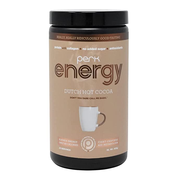 FlavorActive Labs Energy Original Dutch Hot Cocoa (20 servings) - Healthy Energy Hot Chocolate - 798304471991