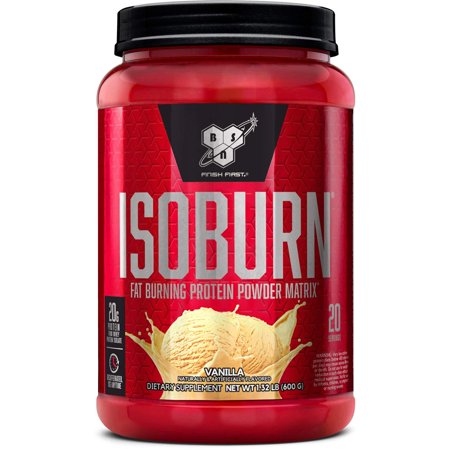 BSN ISOBURN, Lean Whey Protein Powder, Fat Burner for Weight Loss with L-carnitine - Vanilla Ice Cream, (20 Servings) NEW - 798411291024