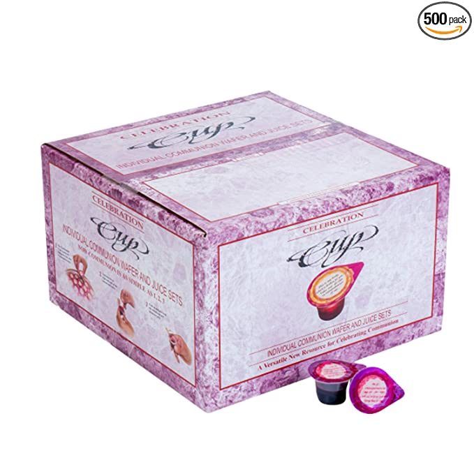 Celebration Cup - Prefilled Communion Cups and Wafer Set (Pack of 500) - 778554387815