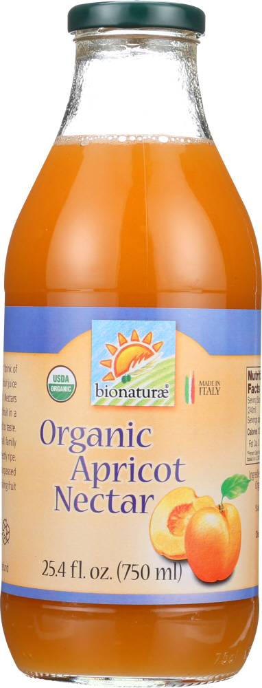 BIONATURAE: Organic Apricot Nectar, 25.4 oz - 0799210375014