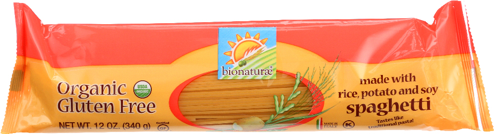 Bionaturae, Organic Gluten Free Spaghetti - 799210434018