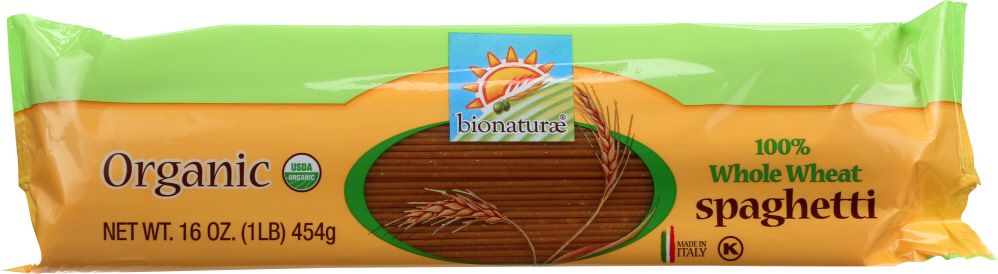 Bionaturae, 100% Whole Wheat Spaghetti - 799210666617