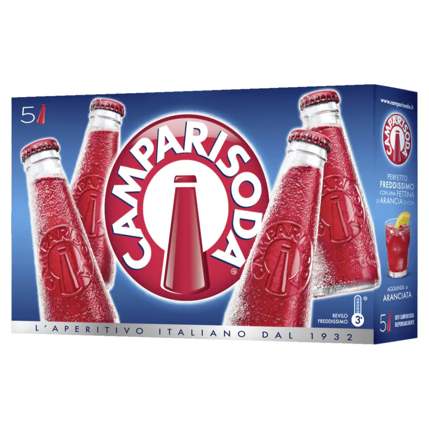 Campari Soda 5x98ml - 8000040040815