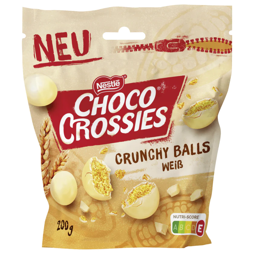 Choco Crossies Crunchy Balls Weiß 200g - 8000300404821