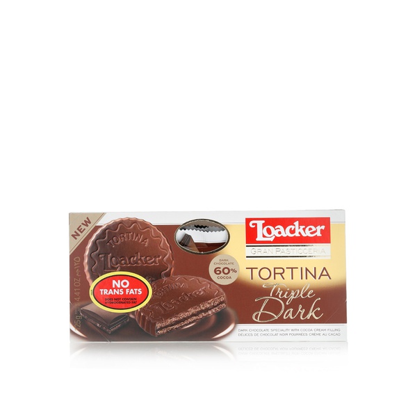Loacker tortina triple dark 126g - Waitrose UAE & Partners - 8000380192151