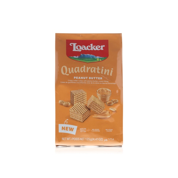 Loacker quadratini peanut butter 125g - Waitrose UAE & Partners - 8000380205486