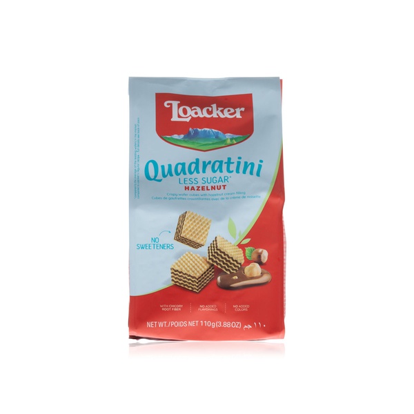 Loacker less sugar hazelnut wafer 110g - Waitrose UAE & Partners - 8000380206445