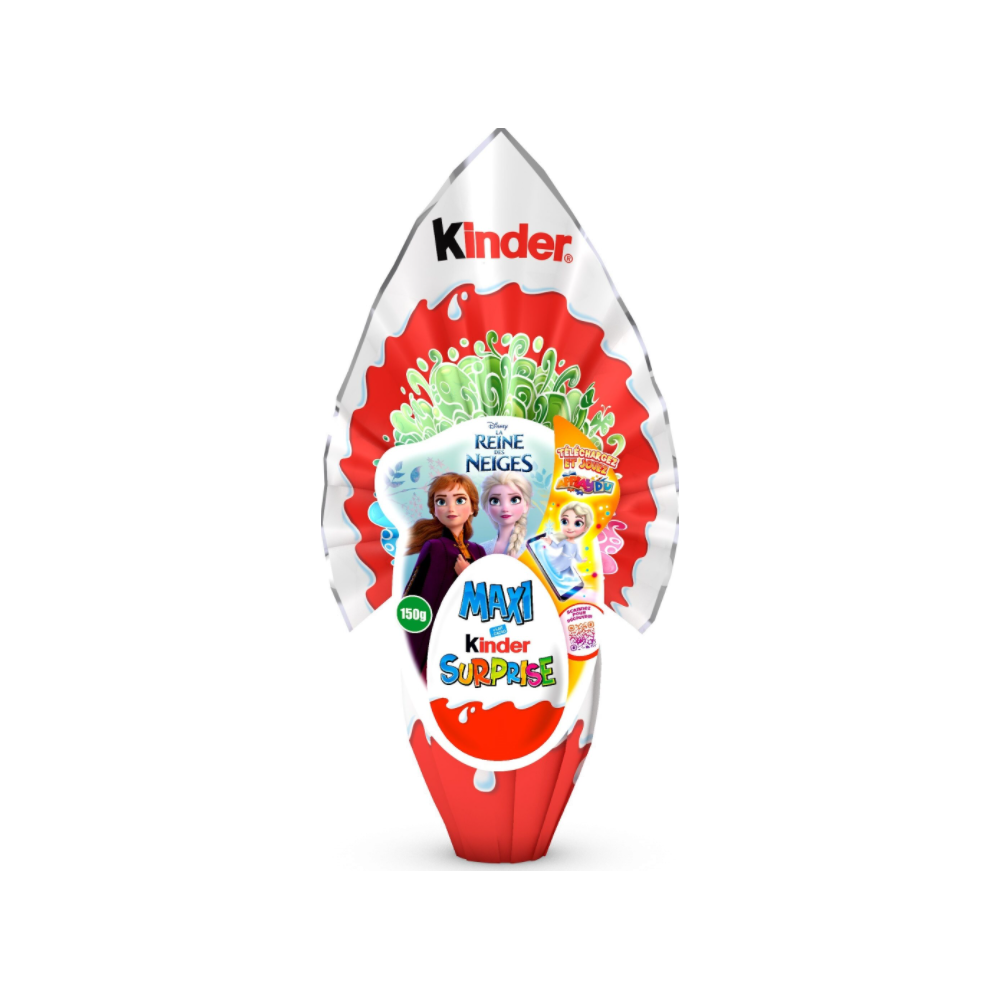 KINDER SURPRISE MAXI CHOCOLATE EGG - FROZEN 150g - 8000500148303