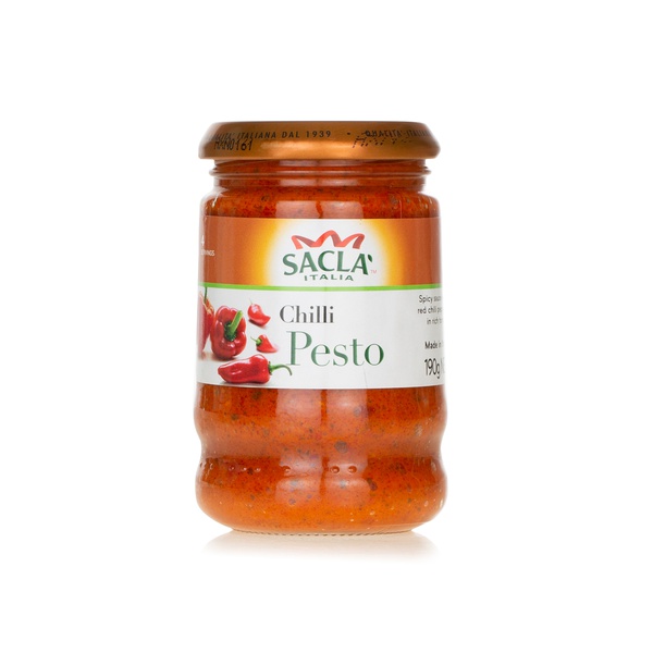 Sacla chilli pesto sauce 190g - Waitrose UAE & Partners - 8001060013162