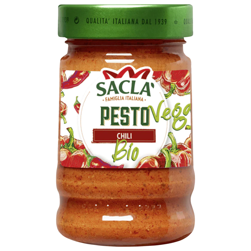 Sacla Pesto Chili Bio 190g - 8001060038820