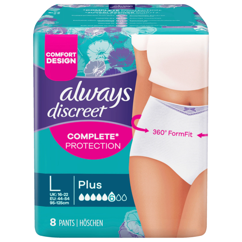 Always Discreet Inkontinenz Pants Large 8 Stück - 8001090111685