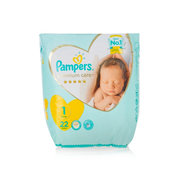 Pampers premium care nappies size 1 x22 - Waitrose UAE & Partners - 8001090267276