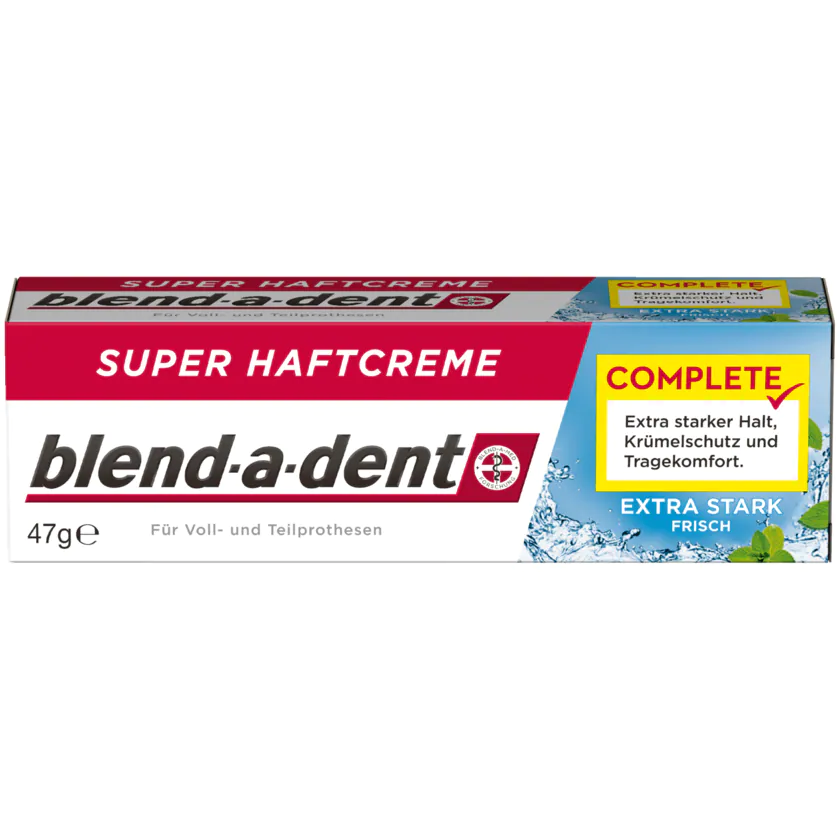 Blend-a-dent Super-Haftcreme extra stark frisch 47g - 8001090343734