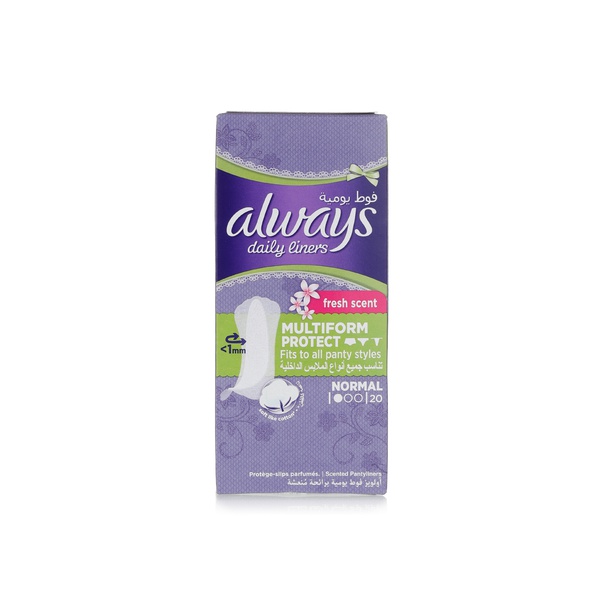 Always multiform protect normal daily pantyliners x20 - Waitrose UAE & Partners - 8001090542625