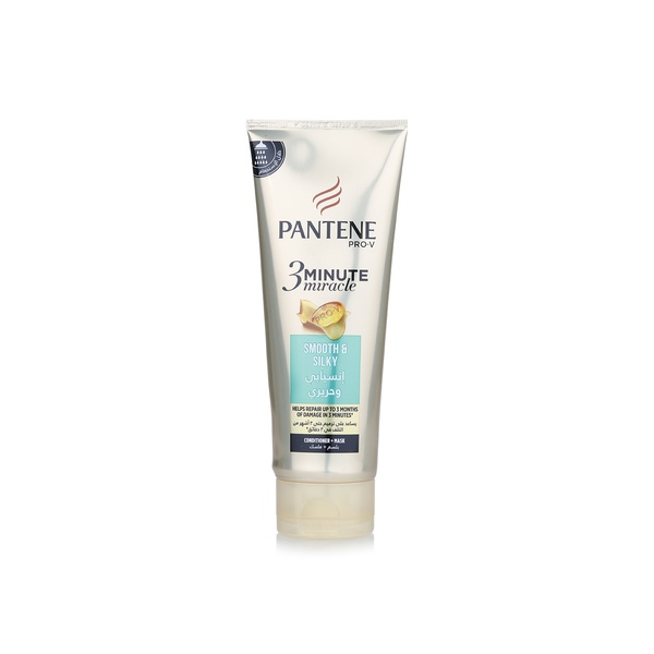 Pantene 3-minute miracle smooth and silky conditioner 200ml - Waitrose UAE & Partners - 8001090609779