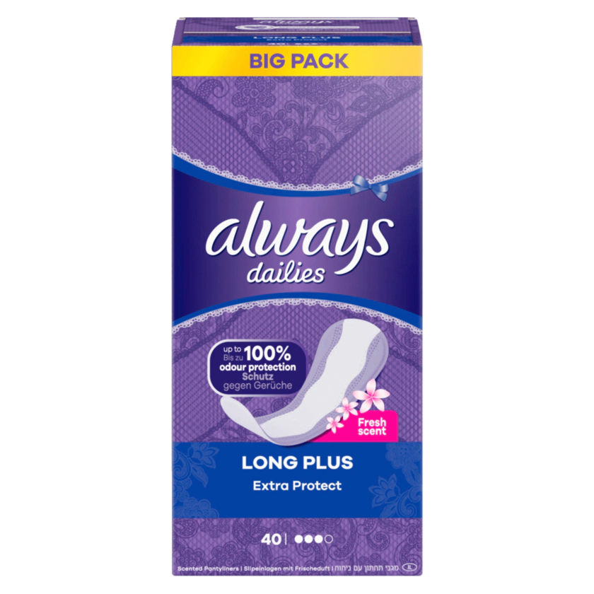 Always Slipeinlagen Extra Protect Long Plus 40 Stück - 8001090742025