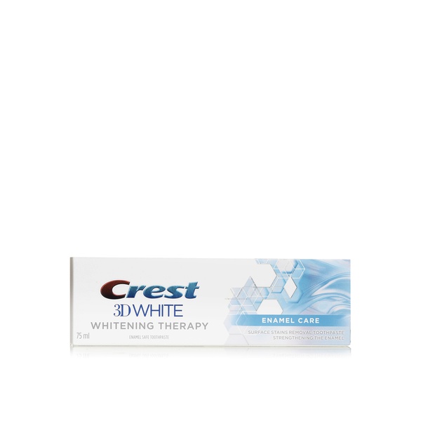 Crest 3D white whitening therapy enamel care toothpaste 75ml - Waitrose UAE & Partners - 8001090827661